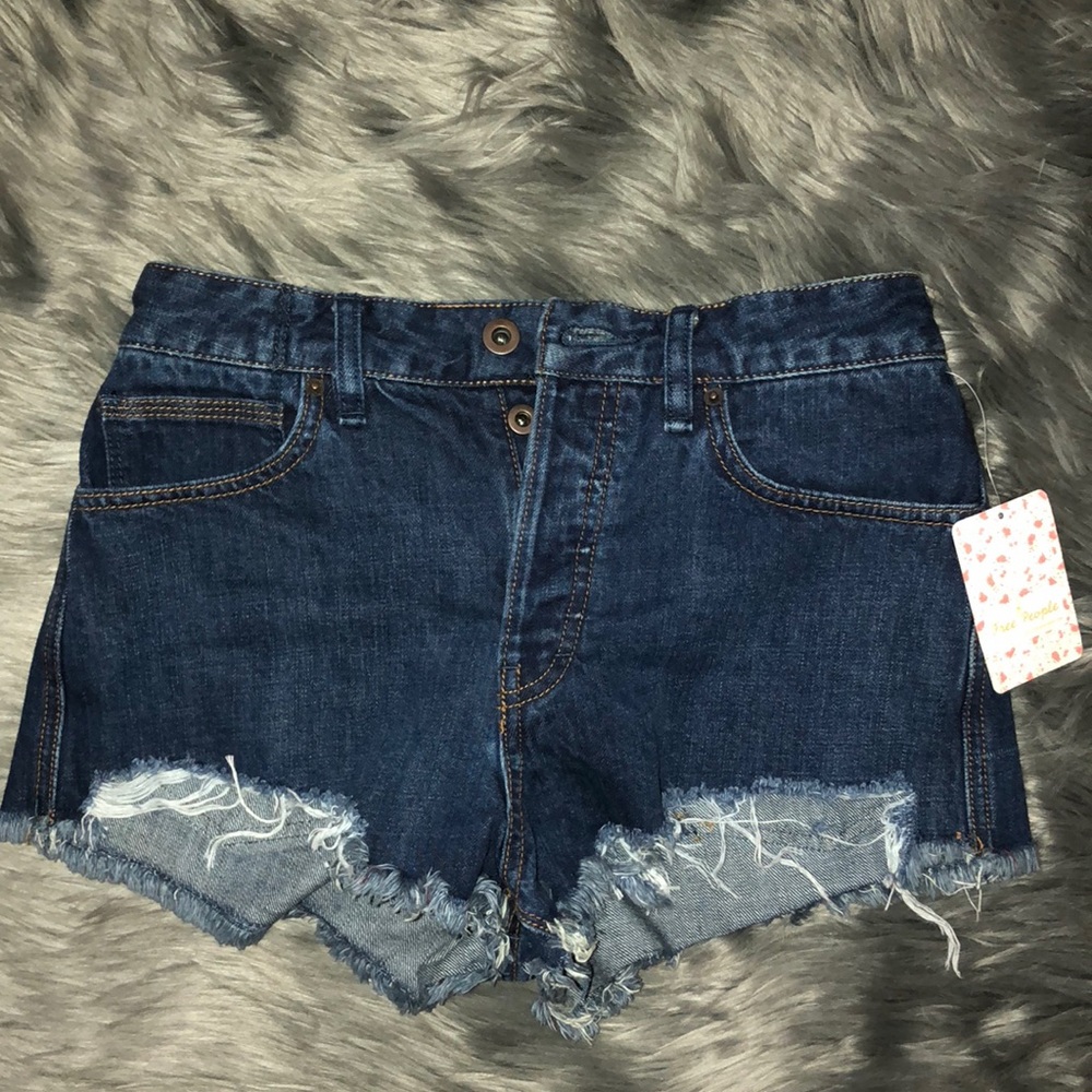 Free people denim shorts